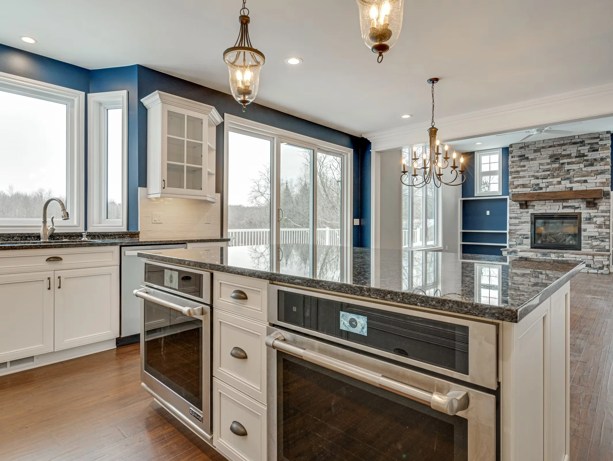 High-end finishes inside a custom-built home